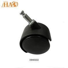 ลูกกลิ้งล้อเก้าอี้สำนักงาน สีดำ